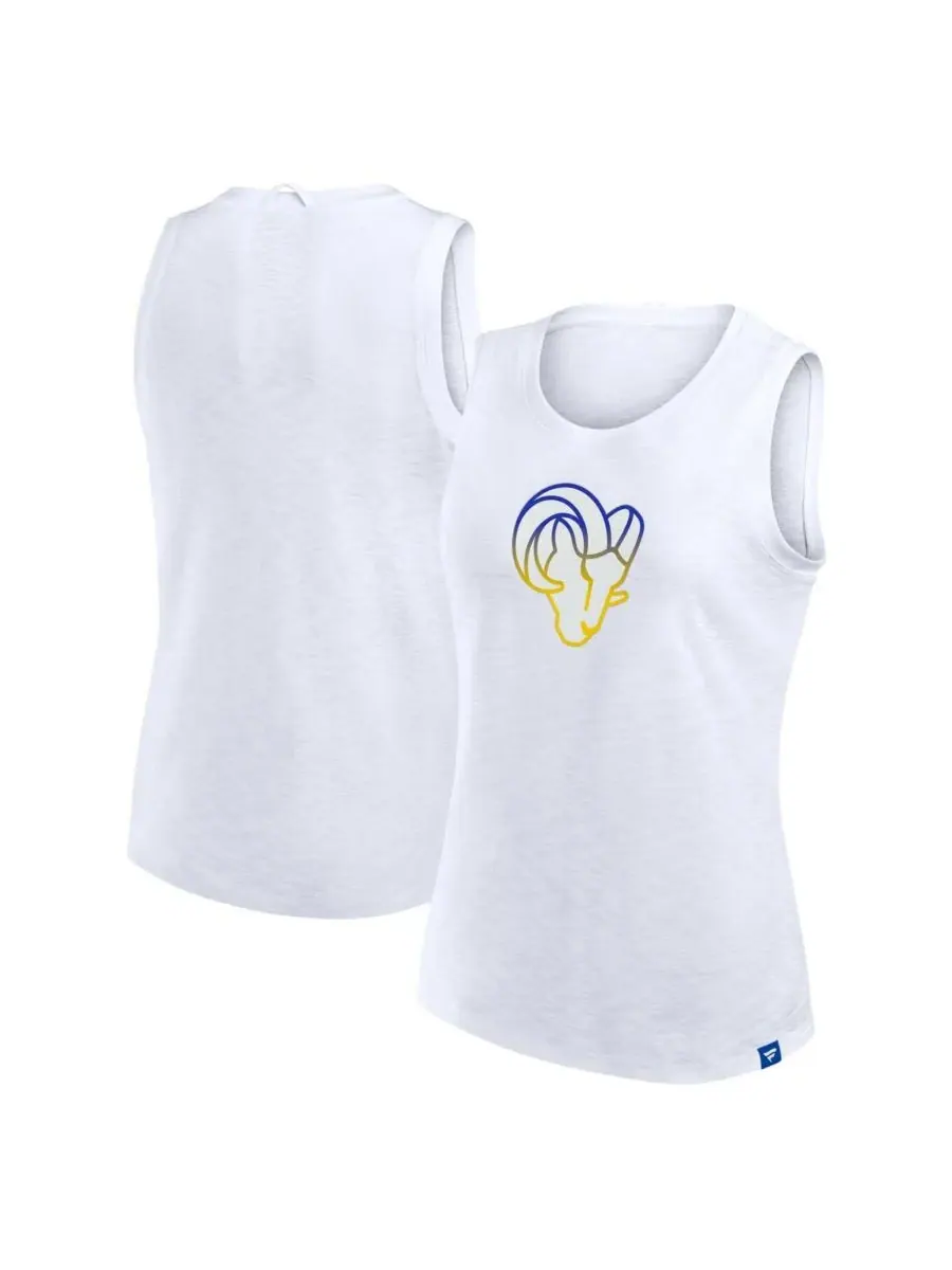 Fanatics Женская белая майка Los Angeles Rams из фактурной ткани — изображение 1 из 3, белый