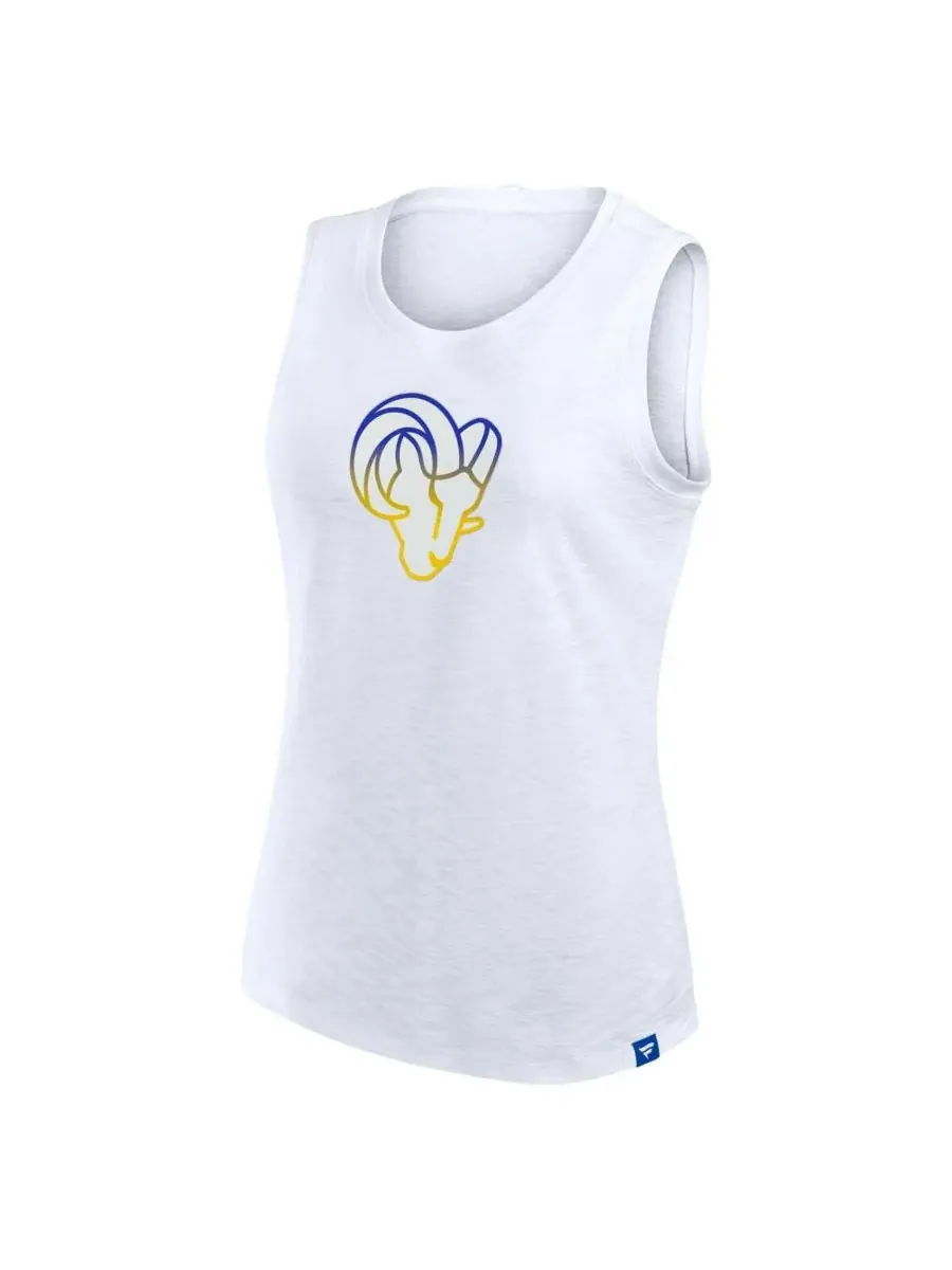 Fanatics Женская белая майка Los Angeles Rams из фактурной ткани — изображение 2 из 3, белый