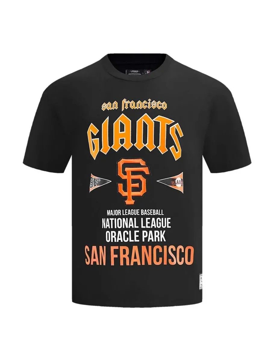 Pro Standard Мужская черная футболка San Francisco Giants Oversized City Tour — изображение 3 из 4, черный