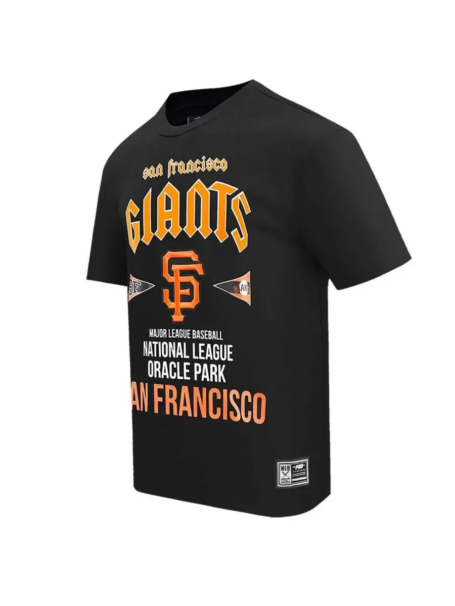 Pro Standard Мужская черная футболка San Francisco Giants Oversized City Tour — изображение 4 из 4, черный