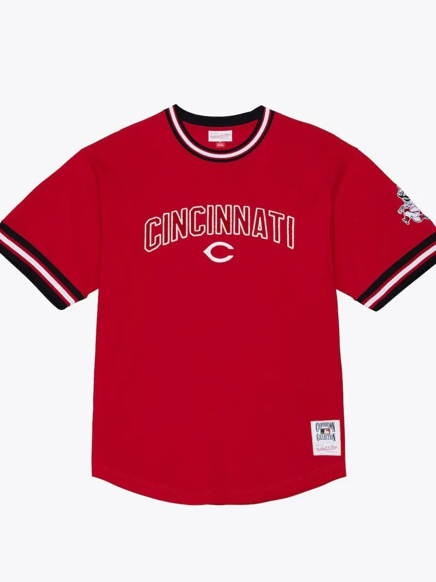 Футболка с вышивкой Wild Pitch Ringer Mitchell & Ness — изображение 1 из 5, красный