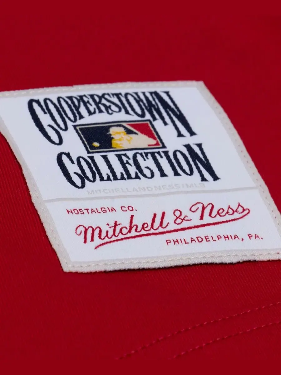 Футболка с вышивкой Wild Pitch Ringer Mitchell & Ness — изображение 4 из 5, красный