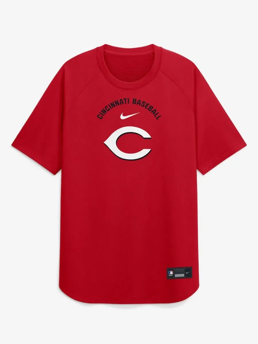 Бейсбольный топ Nike Cincinnati Reds с рукавом реглан — изображение 2 из 5, красный