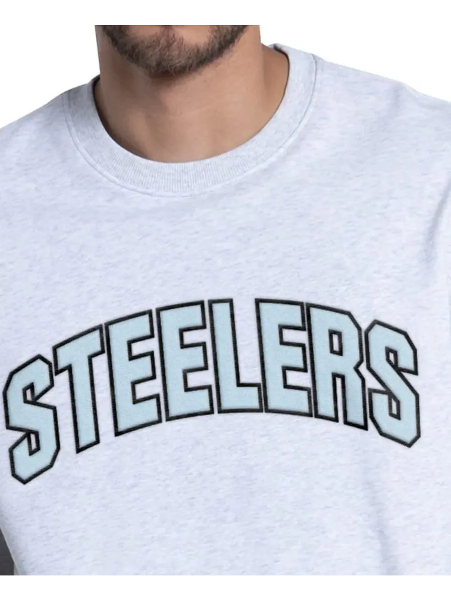 Толстовка из флиса с аппликацией Pittsburgh Steelers Starter — изображение 3 из 4, светлый синий