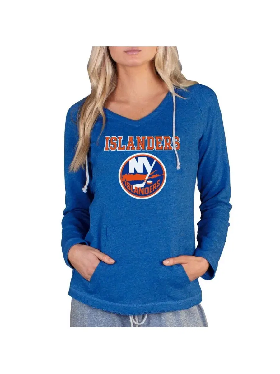 Женская худи с капюшоном и длинным рукавом New York Islanders Mainstream Terry Tri-Blend Concepts — изображение 1 из 1