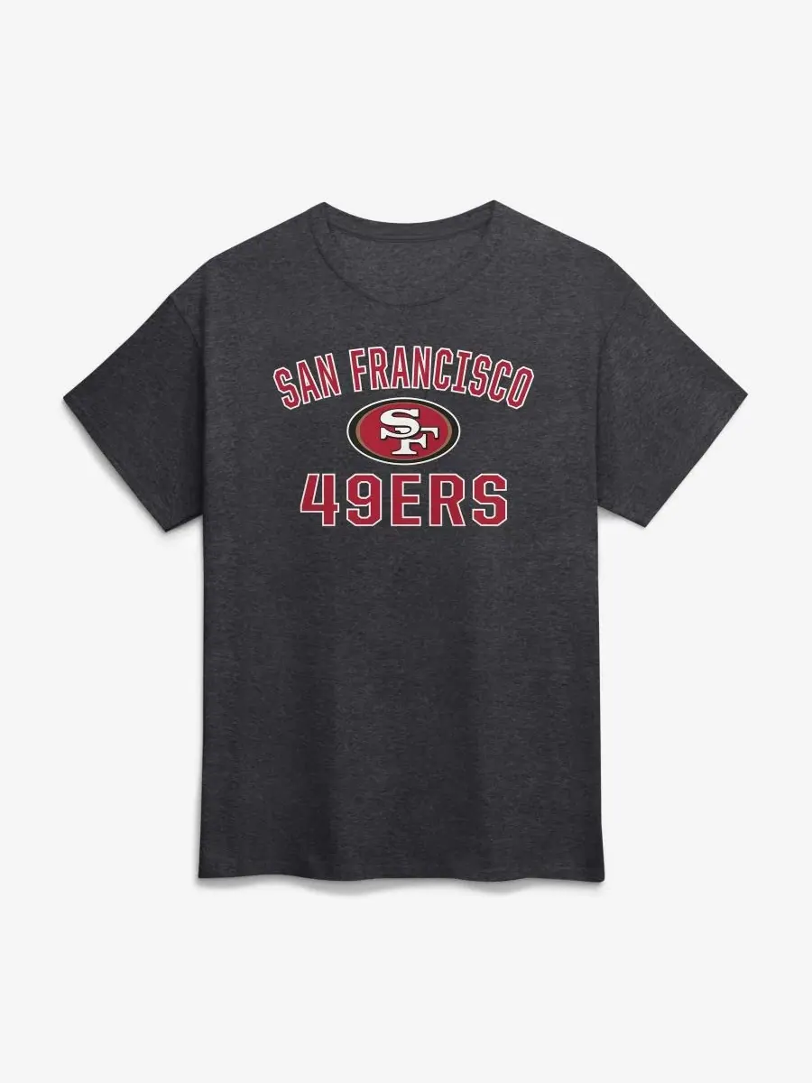 Футболка с длинным рукавом Victory Arch San Francisco 49ers Logo Athletic — изображение 1 из 3, темно-серый
