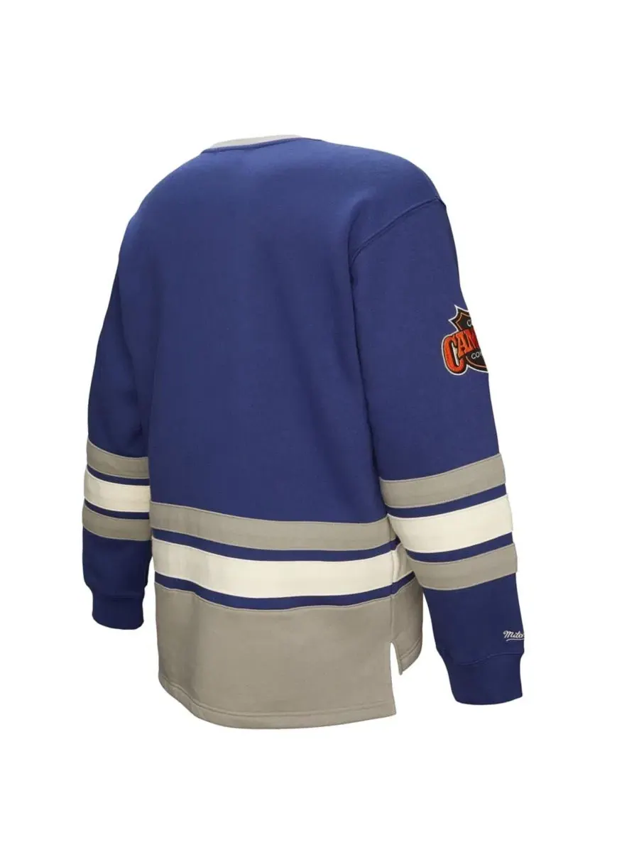 Толстовка Heritage Lace-Up Pullover Toronto Maple Leaf Mitchell & Ness — изображение 3 из 5, синий