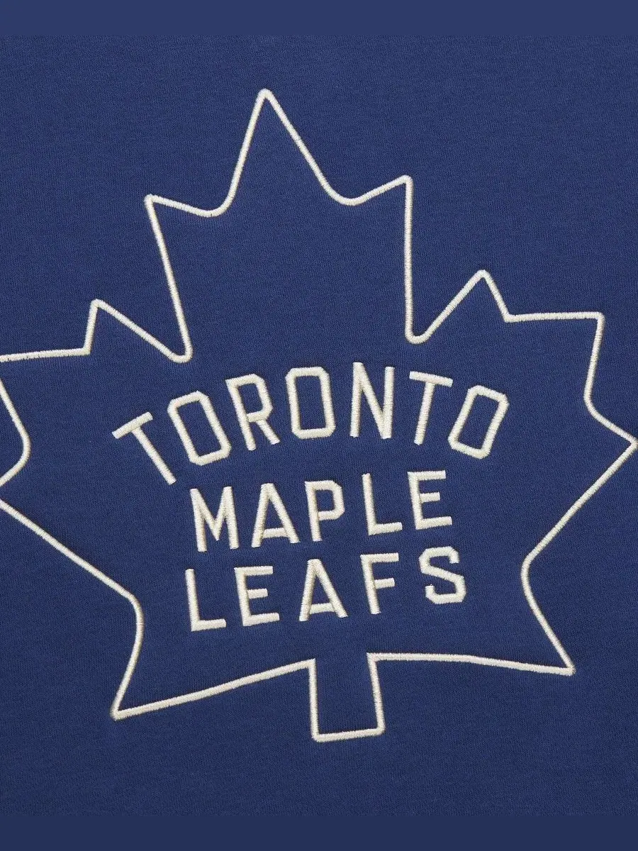Толстовка Heritage Lace-Up Pullover Toronto Maple Leaf Mitchell & Ness — изображение 4 из 5, синий