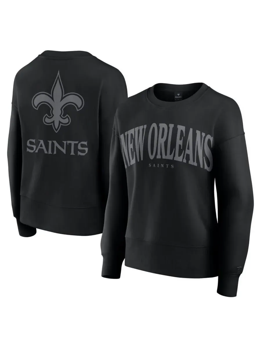Fanatics Женская черная толстовка с символикой New Orleans Saints Elements — изображение 1 из 3, черный