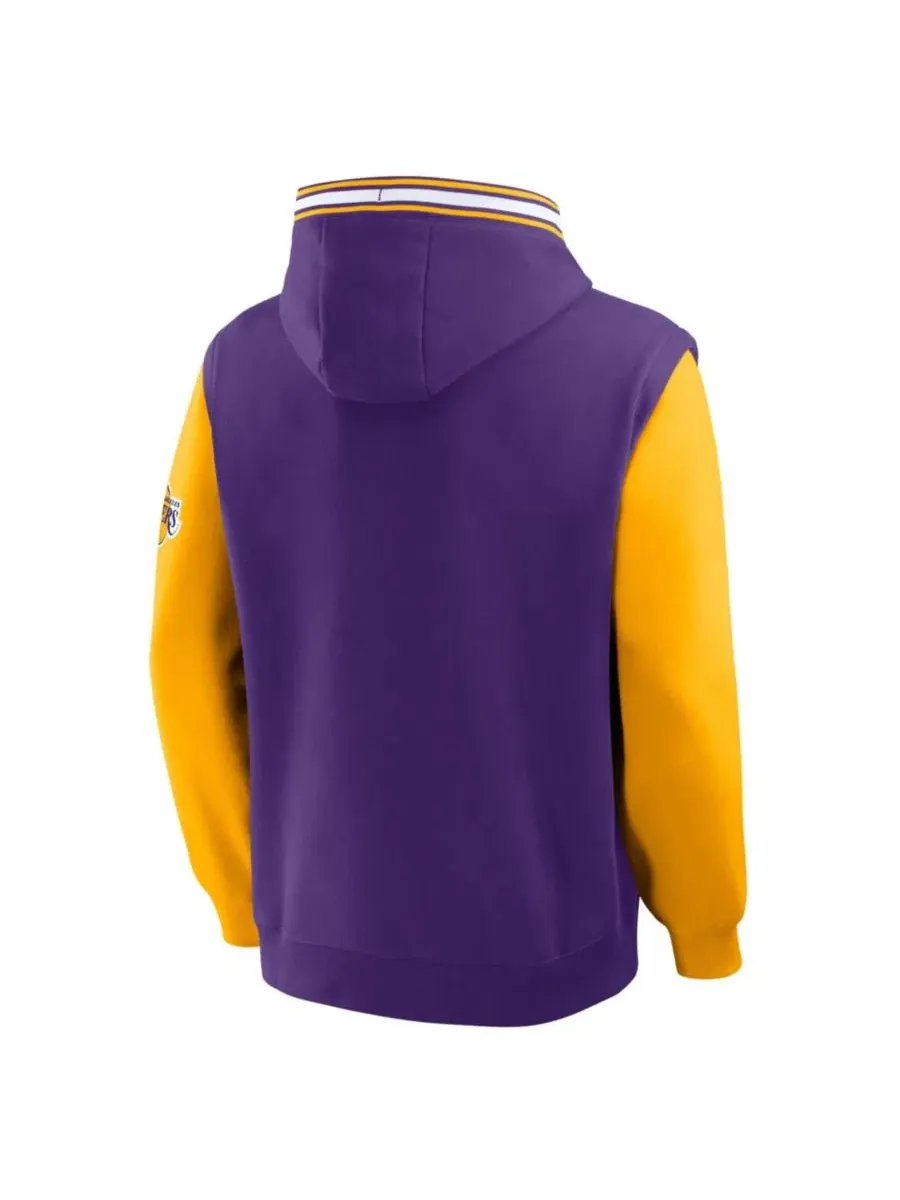 Худи с капюшоном с принтом Los Angeles Lakers Half Court Shot Clock Fastbreak Fanatics — изображение 2 из 5