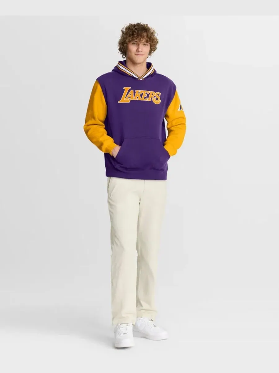 Худи с капюшоном с принтом Los Angeles Lakers Half Court Shot Clock Fastbreak Fanatics — изображение 3 из 5