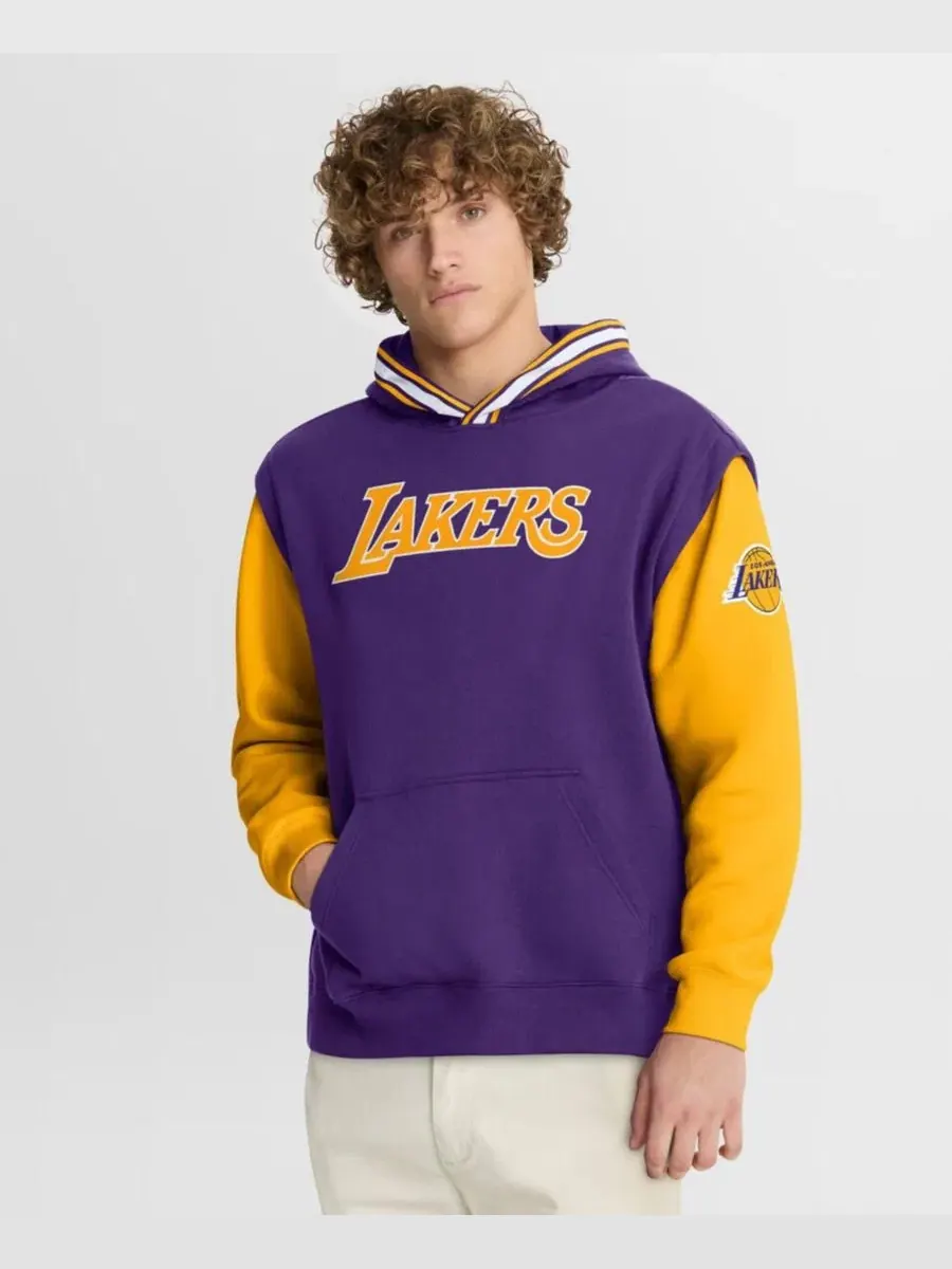 Худи с капюшоном с принтом Los Angeles Lakers Half Court Shot Clock Fastbreak Fanatics — изображение 5 из 5