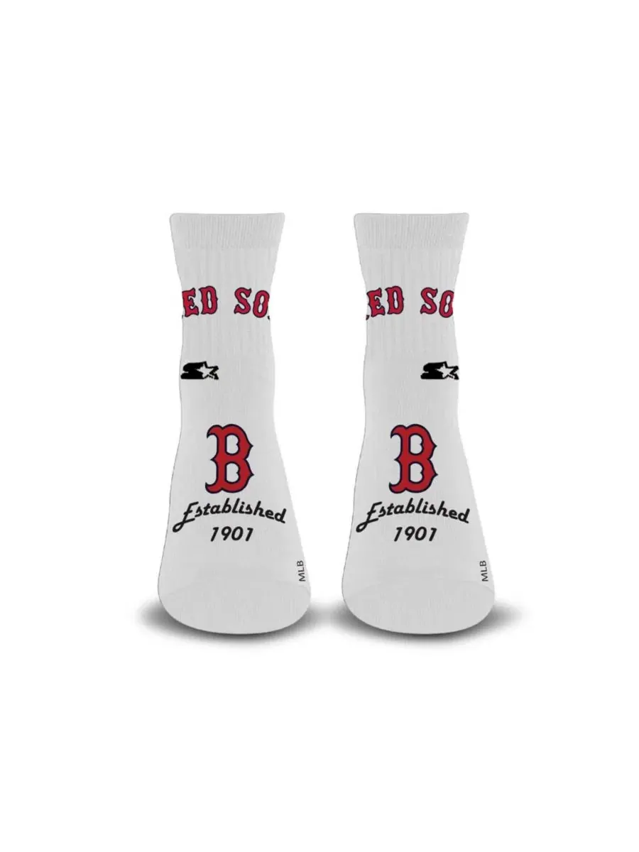 Носки с логотипом команды Boston Red Sox Starter, Quarter — изображение 1 из 1, белый