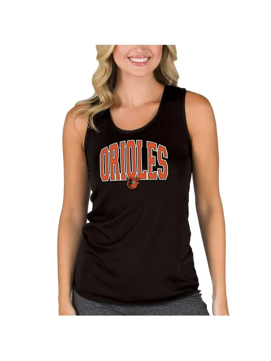 Женский топ-майка с принтом Baltimore Orioles Marathon Racerback Concepts Sport