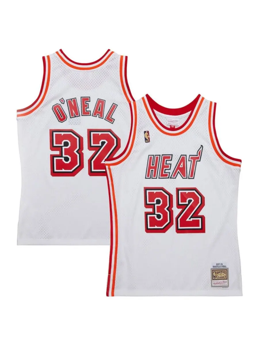 Mitchell & Ness Мужская белая майка Шакила О'Нила "Майами Хит" сезона 2007/08 "Хартвуд Классикс" — изображение 1 из 4, белый
