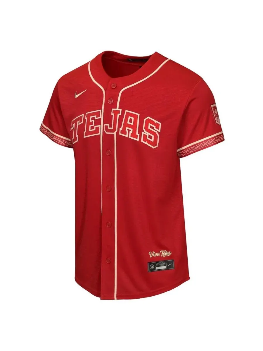 Детская футболка с коротким рукавом Corey Seager Red Texas Rangers 2026 City Connect Stadium Nike — изображение 2 из 3