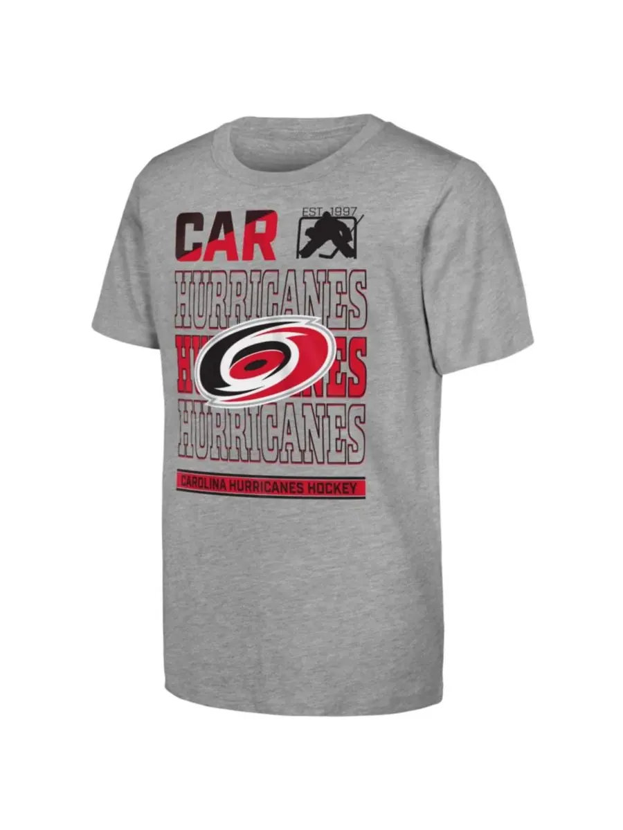 Футболка с коротким рукавом Carolina Hurricanes Timeless Outerstuff — изображение 1 из 1, серый