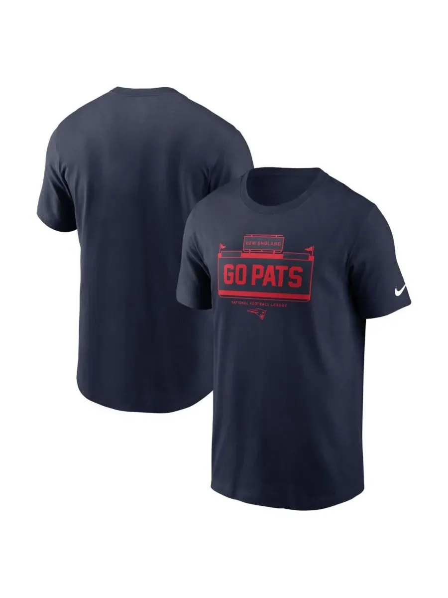 Nike Мужская темно-синяя футболка New England Patriots Primetime Local Essential — изображение 1 из 3, темно-синий