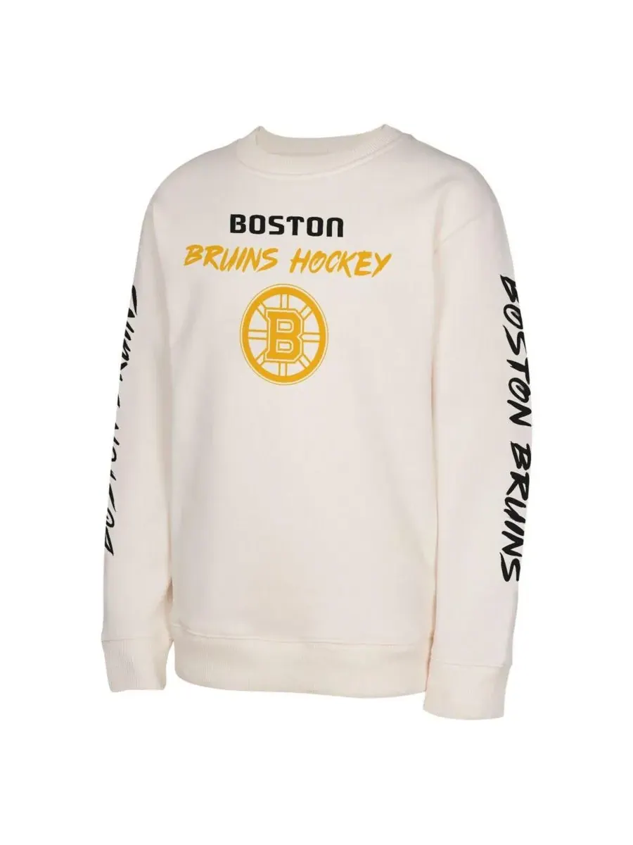 Outerstuff Толстовка-пуловер кремового цвета с символикой команды Boston Bruins Star Power для — изображение 3 из 3, бежевый
