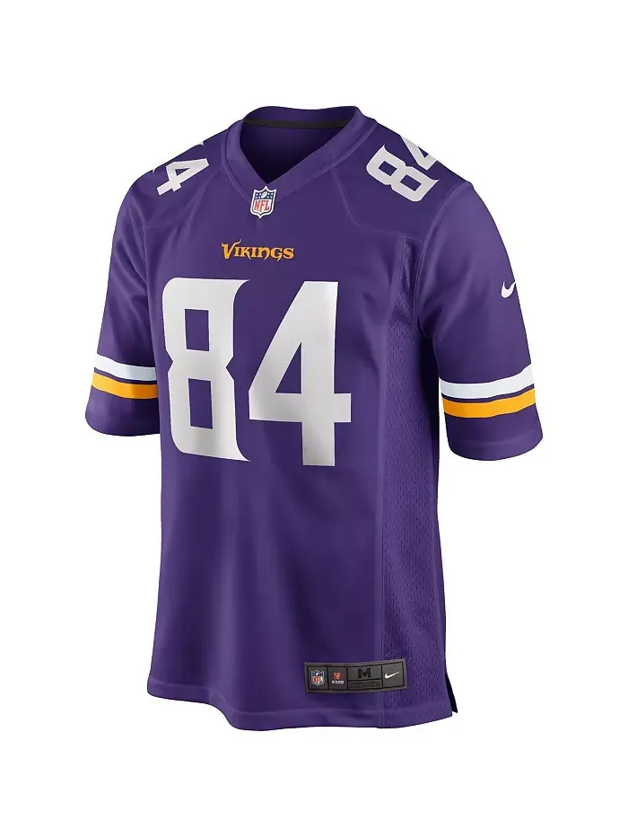 Мужская фиолетовая игровая футболка Randy Moss Minnesota Vikings для вышедшего на пенсию игрока Nike — изображение 3 из 3