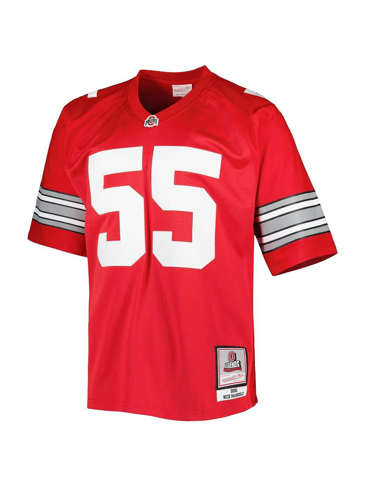 Мужские аутентичные джерси nick mangold scarlet ohio state buckeyes Mitchell & Ness — изображение 3 из 3, алый
