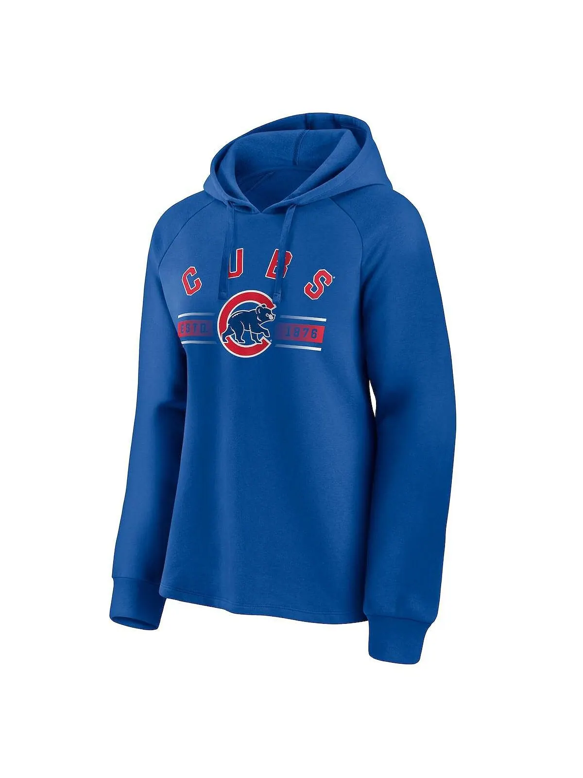 Женский фирменный пуловер с капюшоном Royal Chicago Cubs Perfect Play реглан Fanatics — изображение 3 из 3, королевский