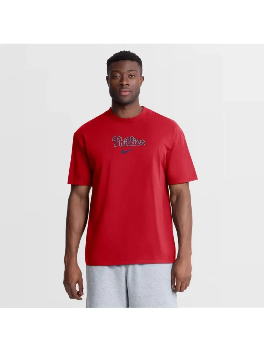 Мужская красная футболка Philadelphia Phillies City Name Max90 Nike — изображение 1 из 8, красный
