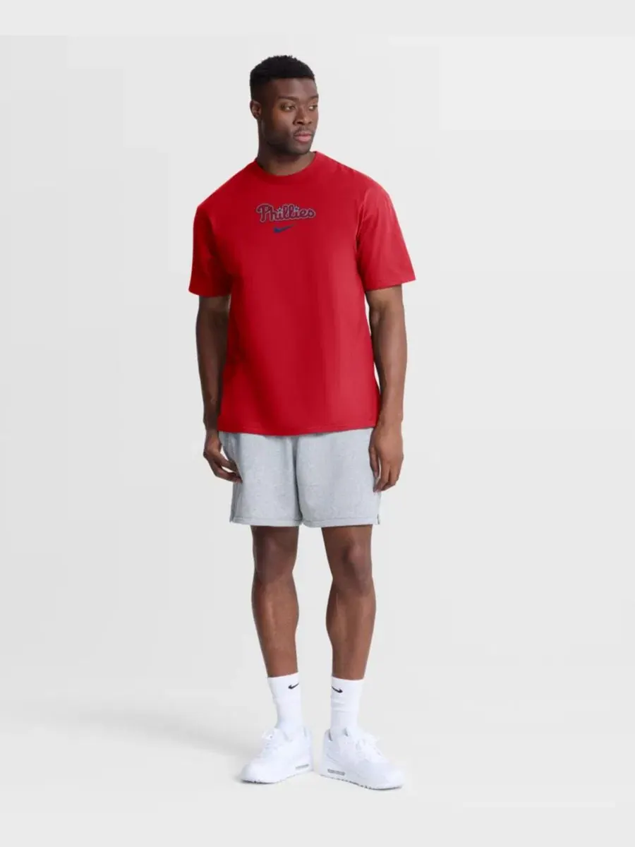 Мужская красная футболка Philadelphia Phillies City Name Max90 Nike — изображение 7 из 8, красный