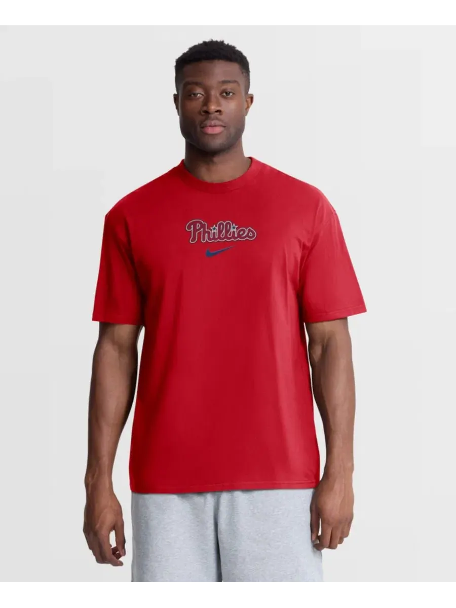 Мужская красная футболка Philadelphia Phillies City Name Max90 Nike — изображение 8 из 8, красный