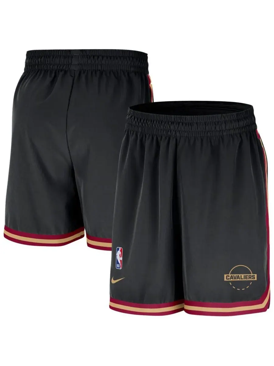 Nike Мужские черные тренировочные шорты Cleveland Cavaliers Authentic Practice DNA Woven — изображение 1 из 4, черный