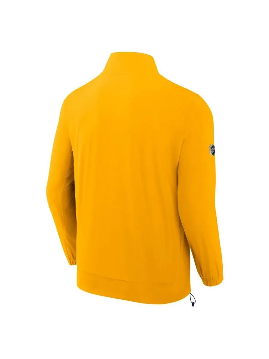Fanatics Мужская золотая куртка на молнии с символикой Nashville Predators Authentic Pro Rink — изображение 2 из 3