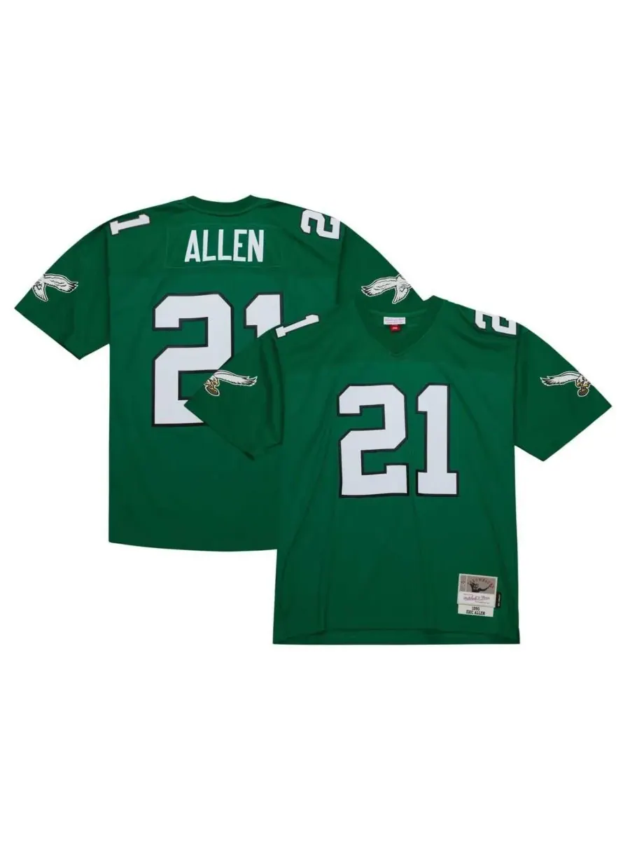 Mitchell & Ness Мужская зеленая реплика футболки Эрика Аллена Келли из команды Philadelphia Eagles — изображение 1 из 4