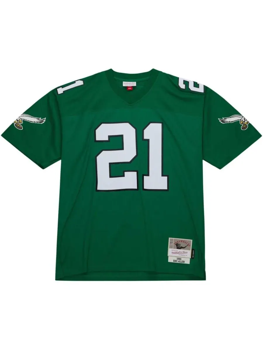 Mitchell & Ness Мужская зеленая реплика футболки Эрика Аллена Келли из команды Philadelphia Eagles — изображение 3 из 4