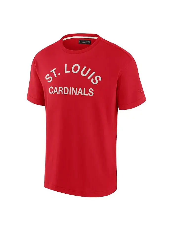 Мужская и женская футболка St. Louis Cardinals с коротким рукавом, супермягкая, красная Fanatics — изображение 2 из 3