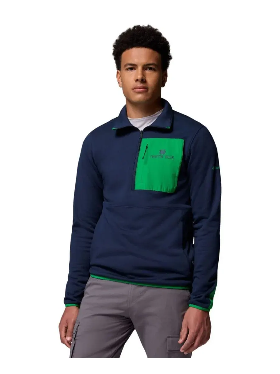 Свитшот мужской с полузамком-молнией Hike Omni-Wick Half-Zip Pullover Columbia — изображение 1 из 5, темно-синий