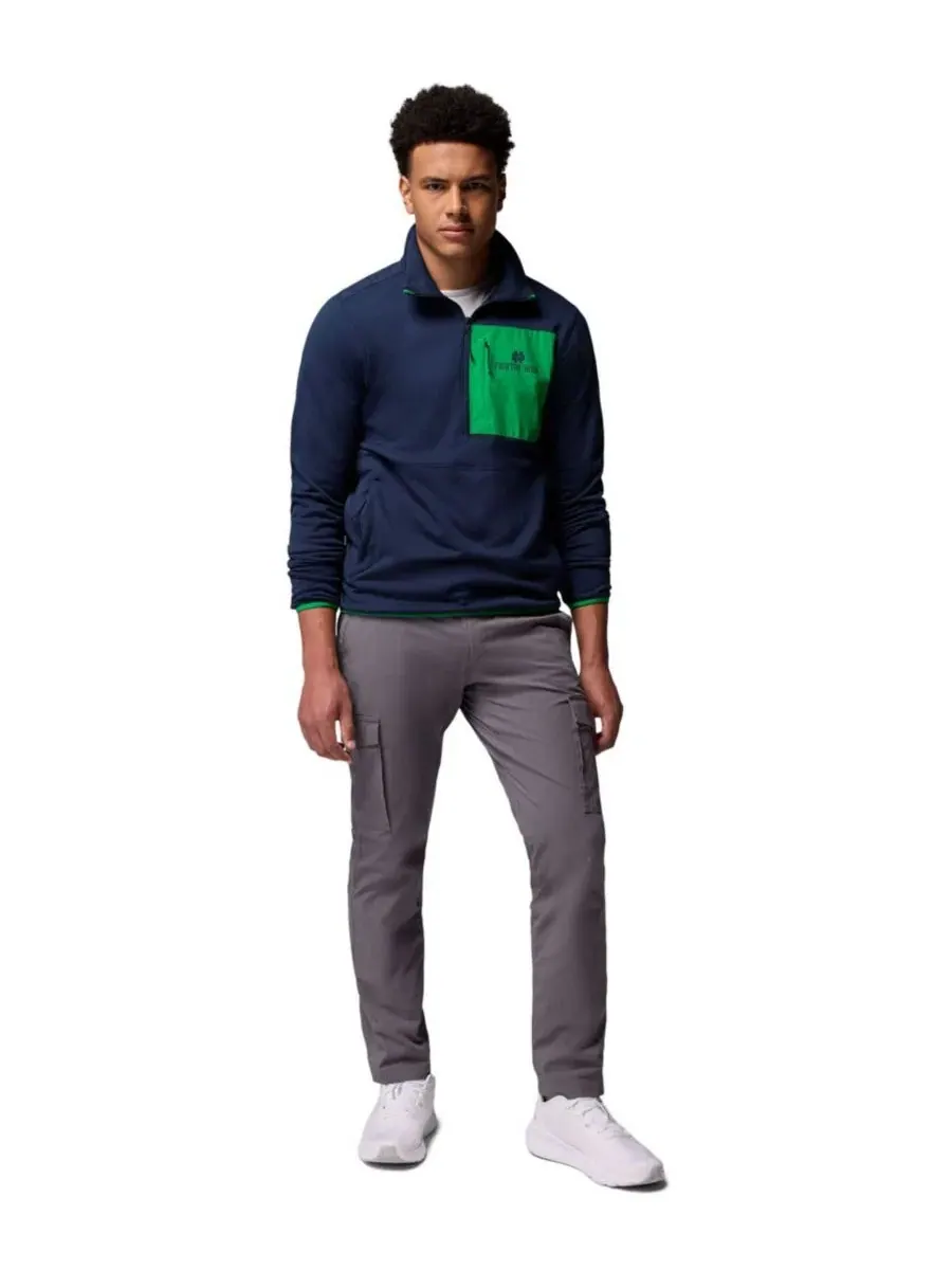 Свитшот мужской с полузамком-молнией Hike Omni-Wick Half-Zip Pullover Columbia — изображение 4 из 5, темно-синий