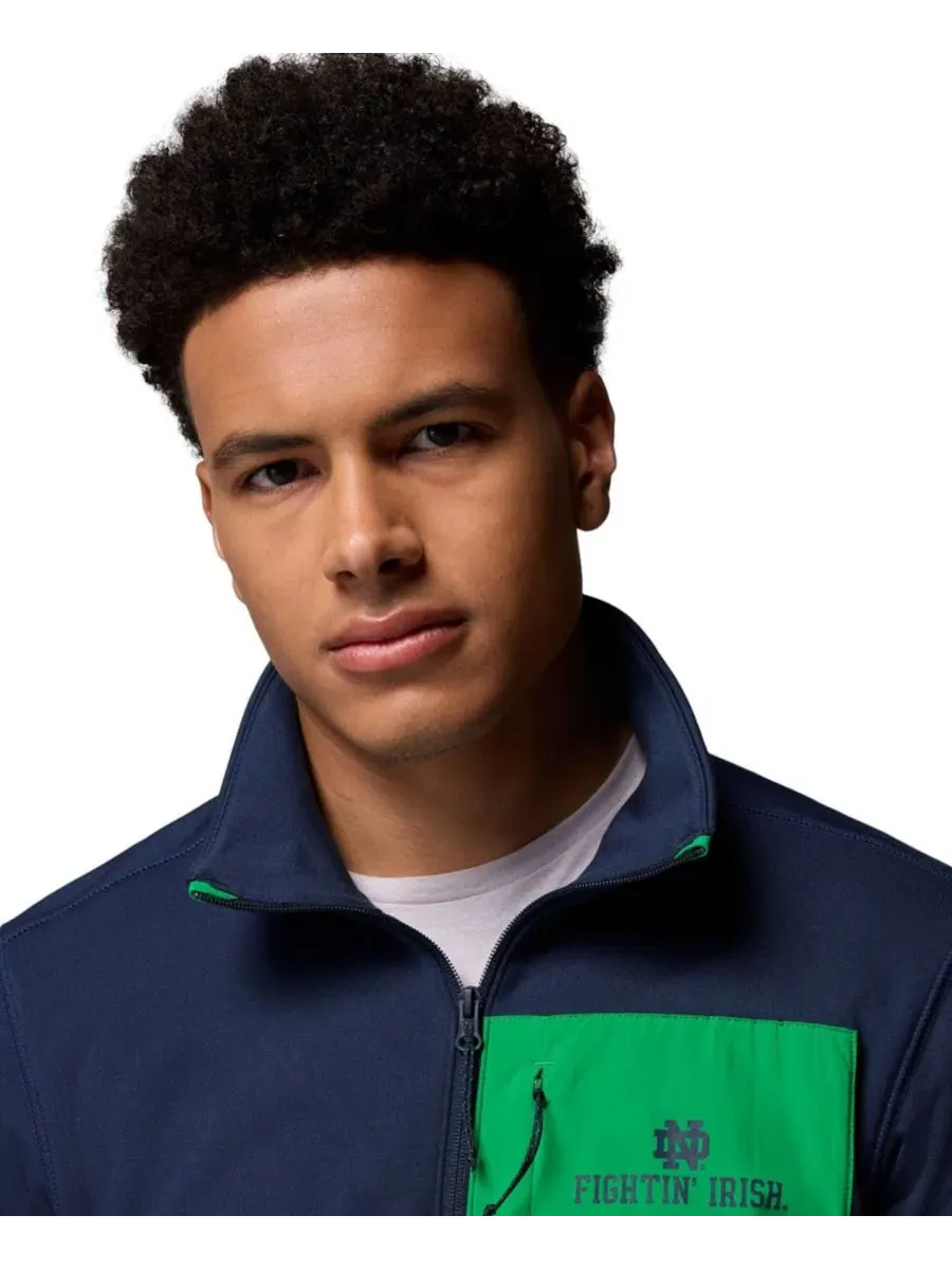 Свитшот мужской с полузамком-молнией Hike Omni-Wick Half-Zip Pullover Columbia — изображение 5 из 5, темно-синий