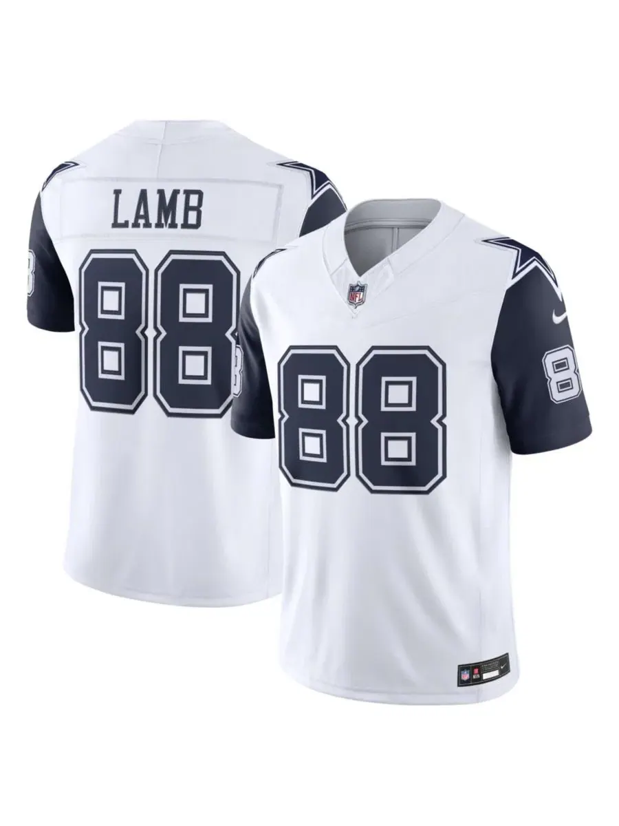 Мужская футболка с длинным рукавом CeeDee Lamb Dallas Cowboys Alternate Vapor F.U.S.E. Stitched — изображение 1 из 3, белый