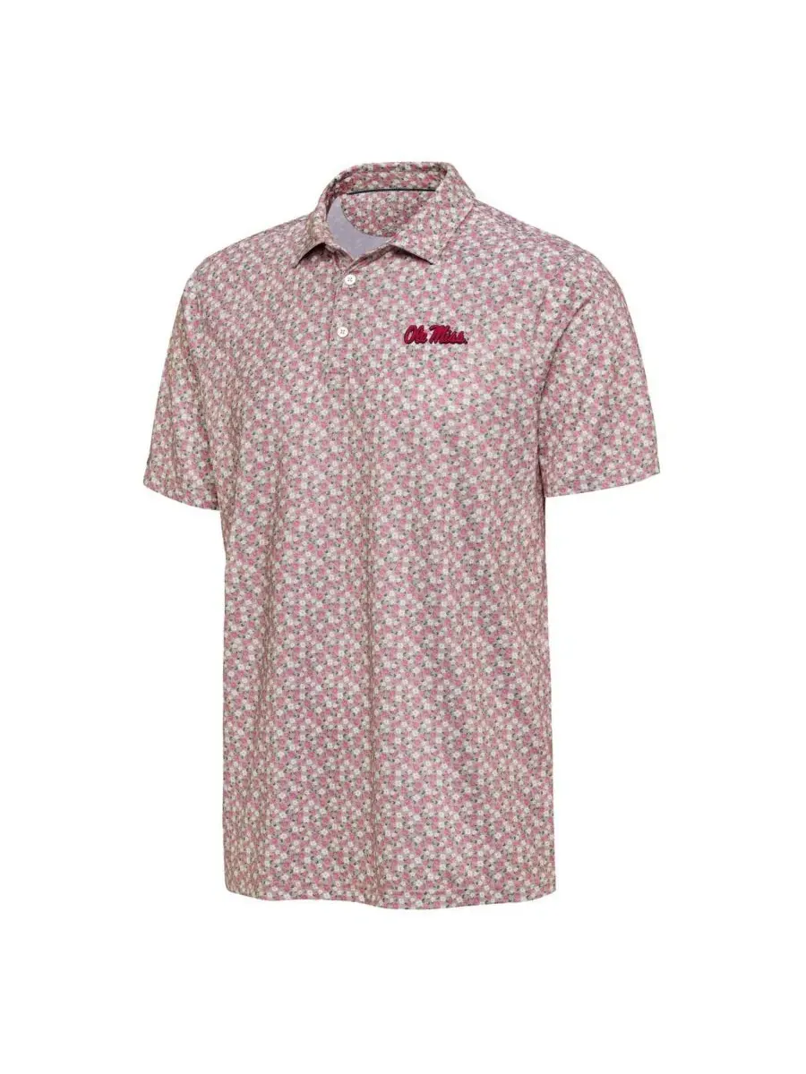 Поло с принтом Desert Dry Dogwood Ole Miss Rebels Antigua — изображение 2 из 3, розовый