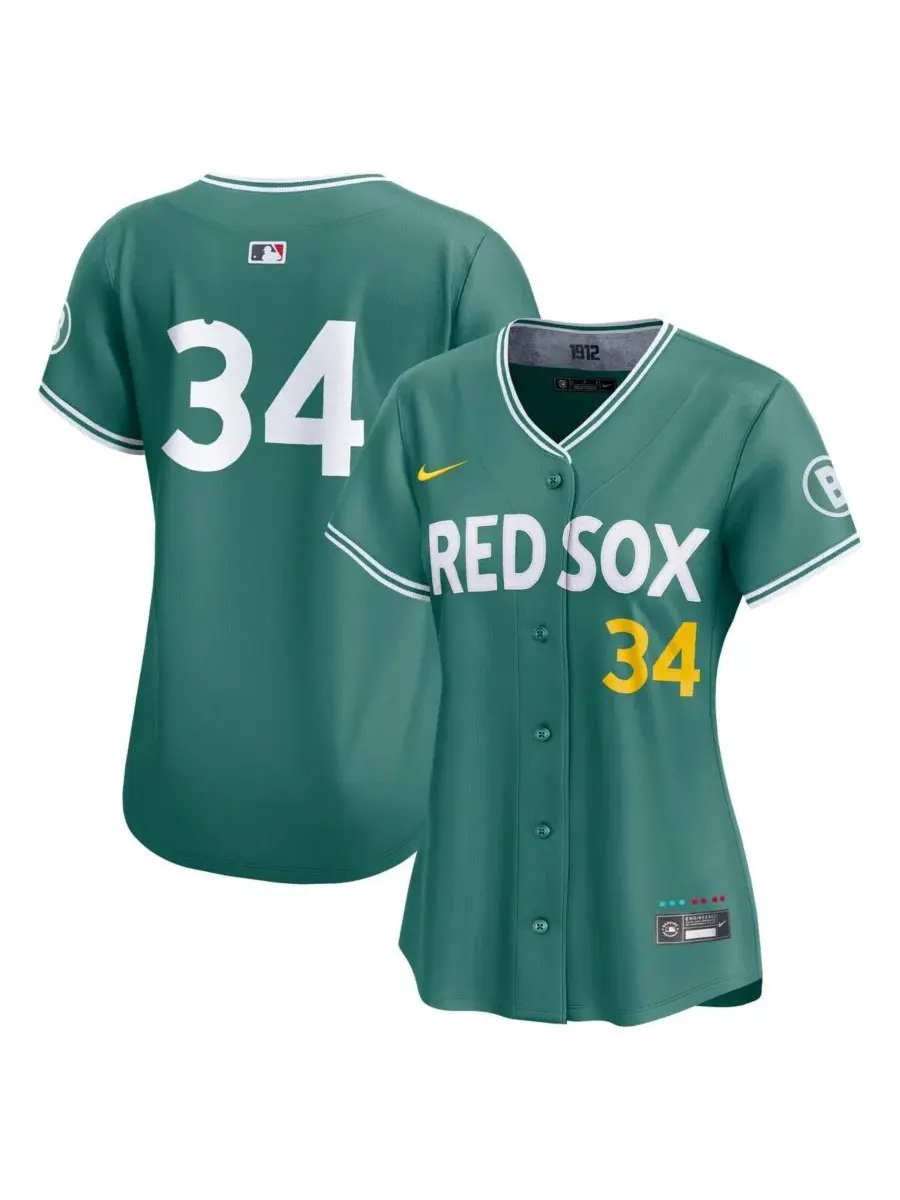 Джерси Nike David Ortiz Green Boston Red Sox 2025 City Connect Limited Retired Player — изображение 1 из 5, зеленый
