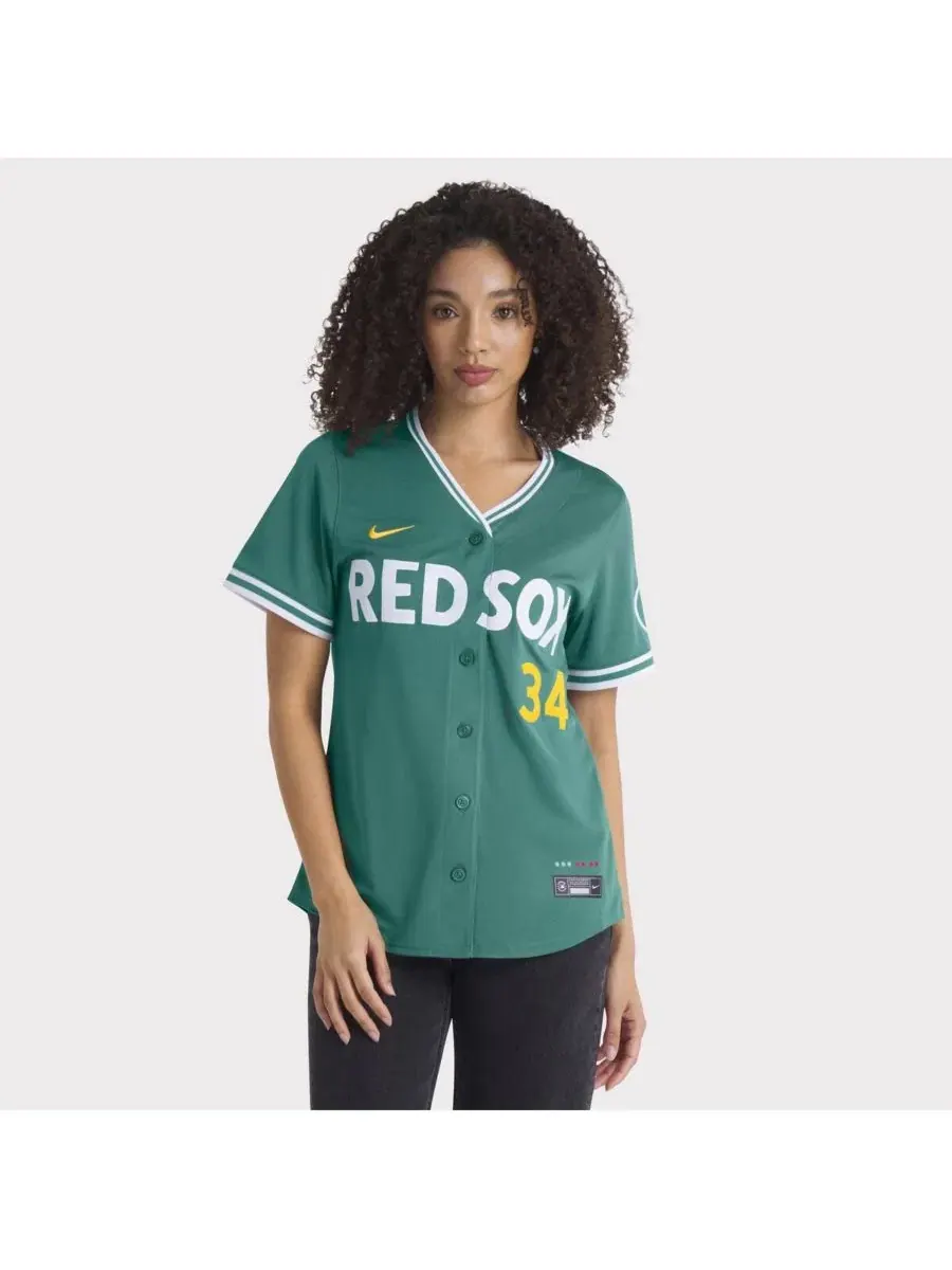 Джерси Nike David Ortiz Green Boston Red Sox 2025 City Connect Limited Retired Player — изображение 4 из 5, зеленый