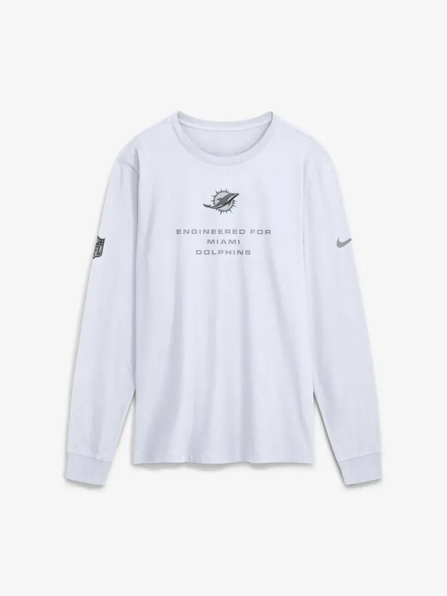 Футболка с длинным рукавом Dri-FIT Sideline Bold Arch Star Nike — изображение 1 из 2, белый