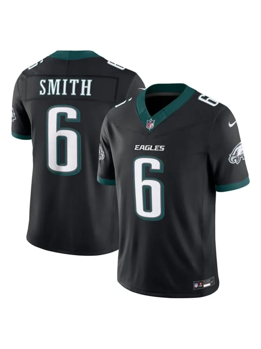 Футболка Nike DeVonta Smith Philadelphia Eagles Alternate Vapor F.U.S.E. Stitched Limited Jersey — изображение 1 из 2, черный
