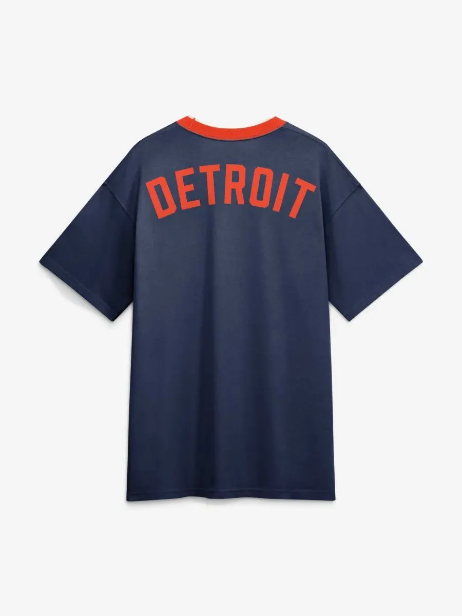 Футболка-кольцо с принтом Cooperstown Collection Nike — изображение 2 из 5, темно-синий