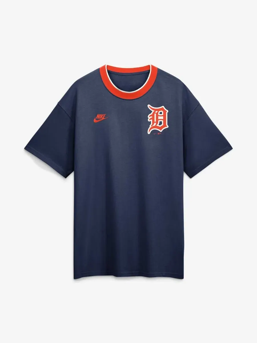 Футболка-кольцо с принтом Cooperstown Collection Nike — изображение 3 из 5, темно-синий