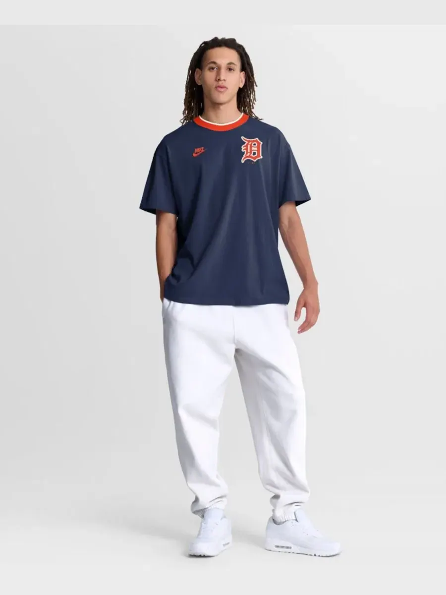 Футболка-кольцо с принтом Cooperstown Collection Nike — изображение 4 из 5, темно-синий
