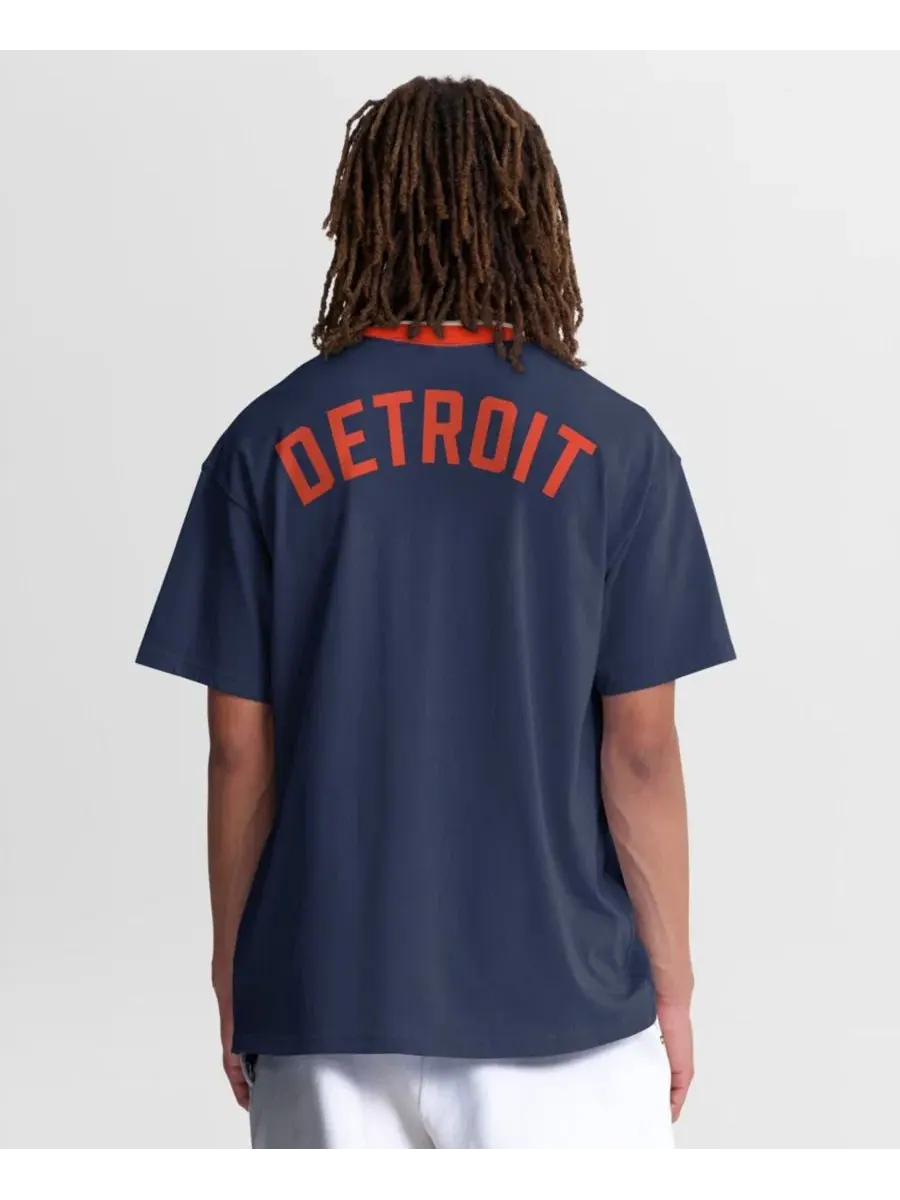 Футболка-кольцо с принтом Cooperstown Collection Nike — изображение 5 из 5, темно-синий