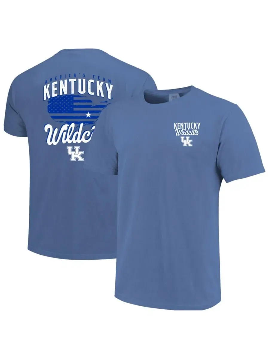 Футболка с принтом Kentucky Wildcats America's Team Image One — изображение 1 из 3, королевский