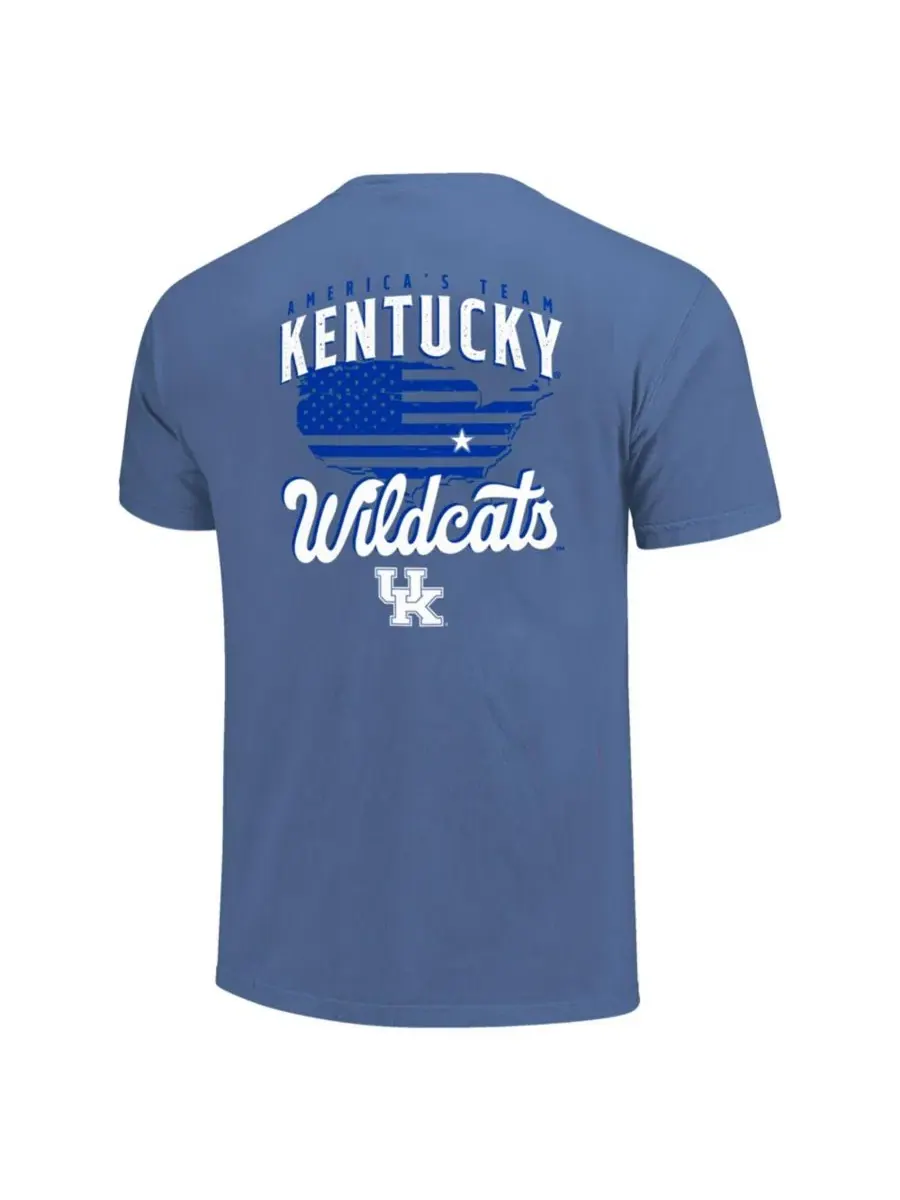 Футболка с принтом Kentucky Wildcats America's Team Image One — изображение 2 из 3, королевский