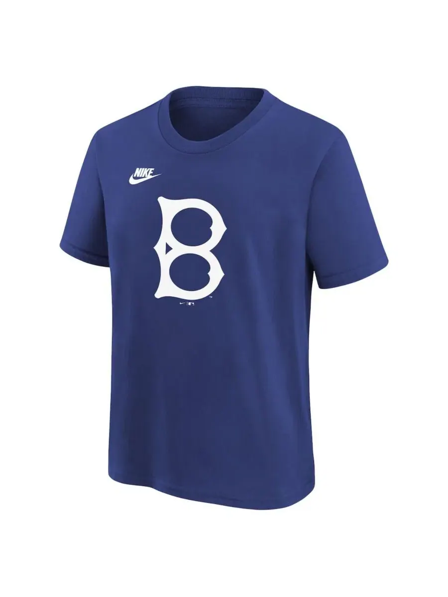 Футболка с принтом Brooklyn Dodgers Nike — изображение 3 из 3, королевский